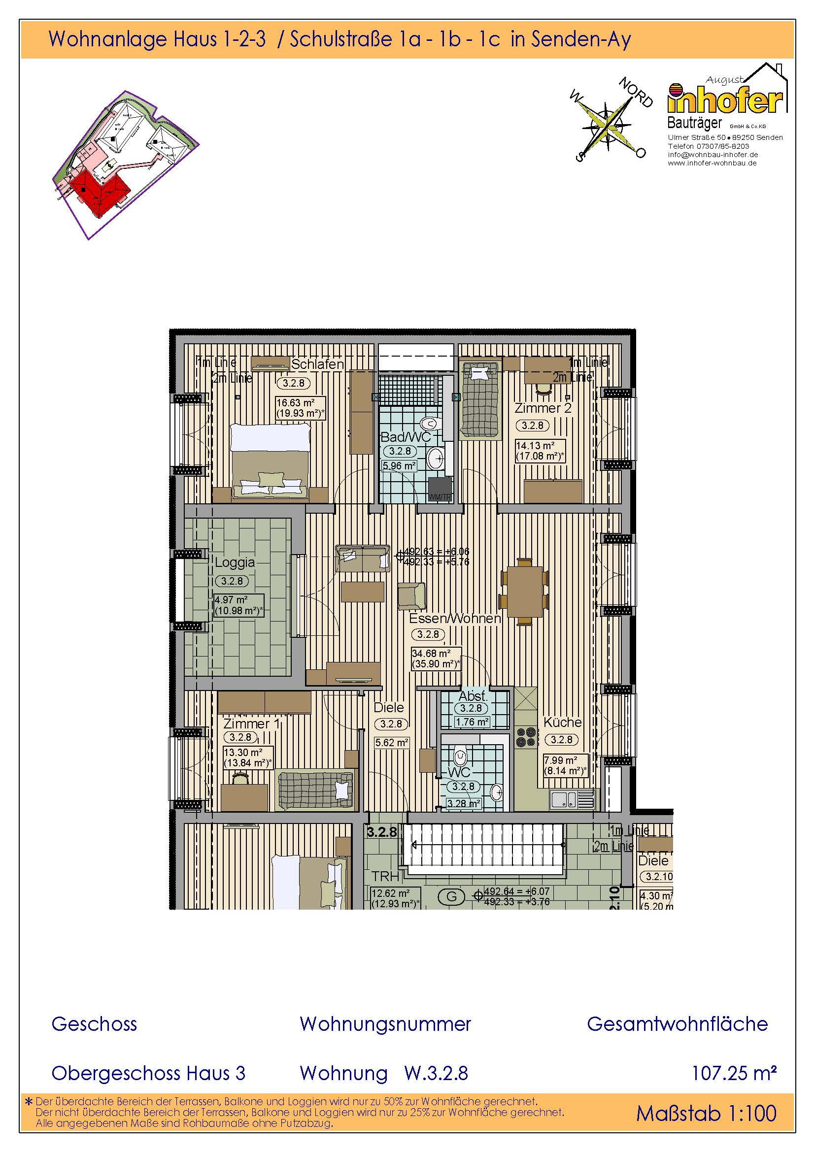 Neubau 4-Zimmer Dachgeschoss, Wohnanlage "le quartier ècole"
