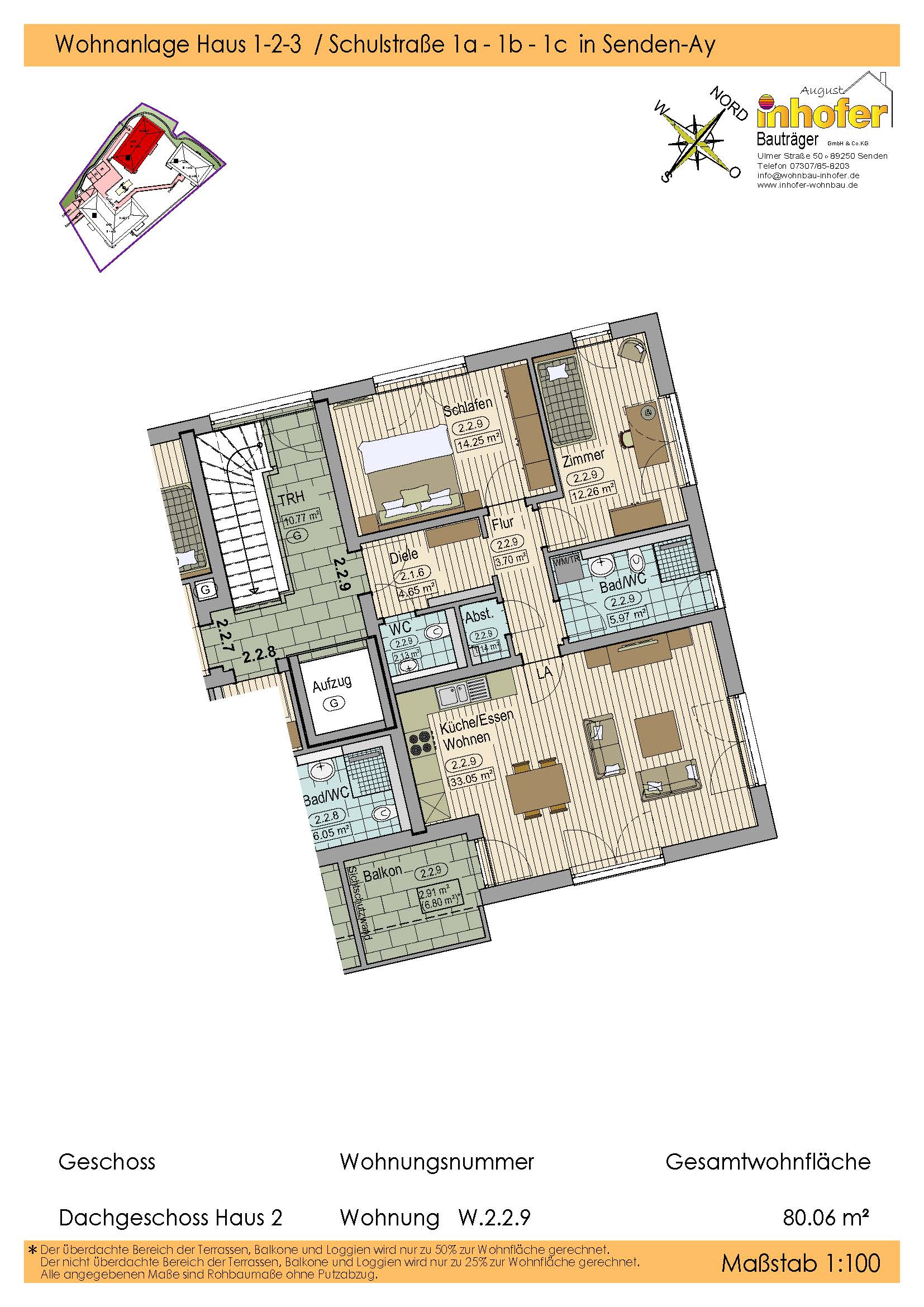 Neubau 3-Zimmer Wohnung, Wohnanlage "le quartier ècole"